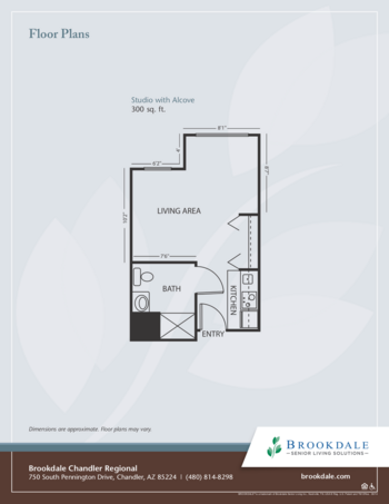 Floorplan of Brookdale Chandler Regional, Assisted Living, Chandler, AZ 3