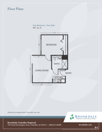 Floorplan of Brookdale Chandler Regional, Assisted Living, Chandler, AZ 4