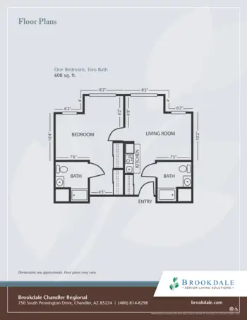Floorplan of Brookdale Chandler Regional, Assisted Living, Chandler, AZ 7
