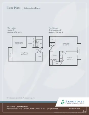 Floorplan of Brookdale Charlotte East, Assisted Living, Charlotte, NC 1