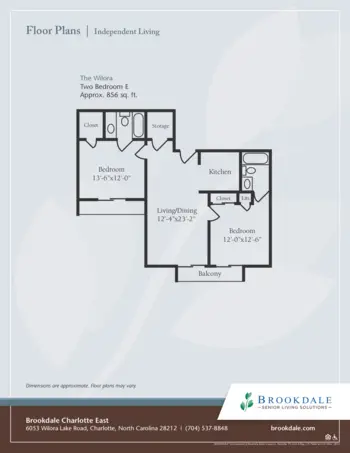 Floorplan of Brookdale Charlotte East, Assisted Living, Charlotte, NC 3