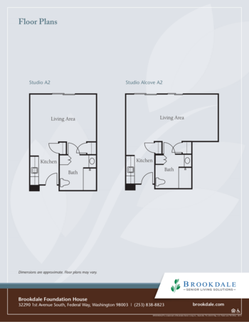 Floorplan of Brookdale Foundation House, Assisted Living, Federal Way, WA 1