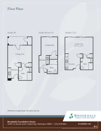 Floorplan of Brookdale Foundation House, Assisted Living, Federal Way, WA 2