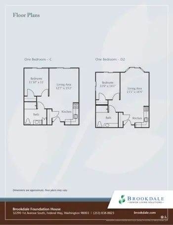 Floorplan of Brookdale Foundation House, Assisted Living, Federal Way, WA 4