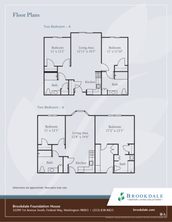 Floorplan of Brookdale Foundation House, Assisted Living, Federal Way, WA 6
