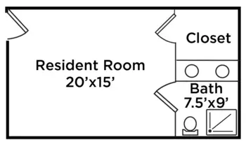 Floorplan of Cottage Landing, Assisted Living, Memory Care, Carrollton, GA 1