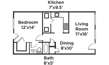 Floorplan of Cottage Landing, Assisted Living, Memory Care, Carrollton, GA 3