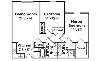 Floorplan of Cottage Landing, Assisted Living, Memory Care, Carrollton, GA 5