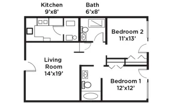 Floorplan of Cottage Landing, Assisted Living, Memory Care, Carrollton, GA 7