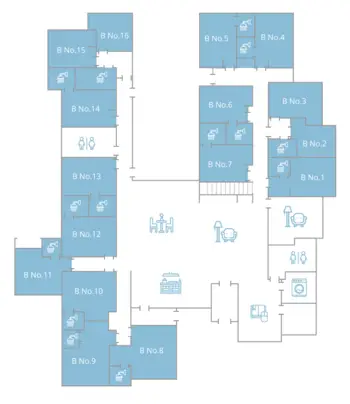 Floorplan of Euclid Home, Assisted Living, Centennial, CO 3
