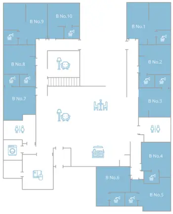 Floorplan of Euclid Home, Assisted Living, Centennial, CO 7