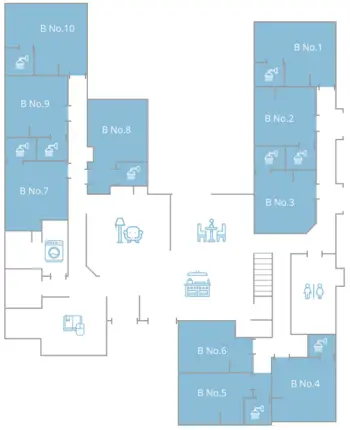 Floorplan of Euclid Home, Assisted Living, Centennial, CO 9