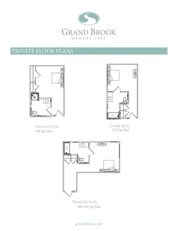 Floorplan of Grand Brook Memory Care of Allen at Twin Creek, Assisted Living, Memory Care, Allen, TX 1