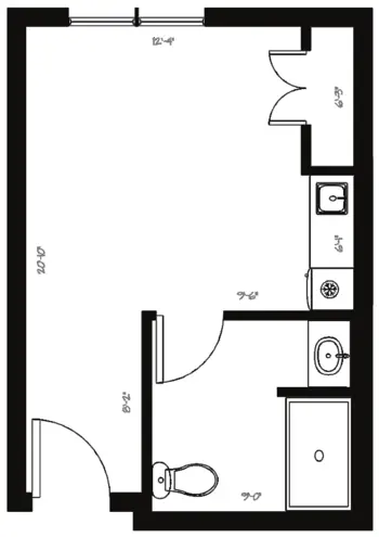 Floorplan of Hacienda Villas, Assisted Living, Tampa, FL 3
