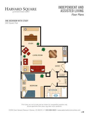 Floorplan of Harvard Square, Assisted Living, Memory Care, Denver, CO 3