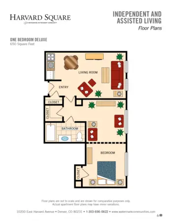 Floorplan of Harvard Square, Assisted Living, Memory Care, Denver, CO 4