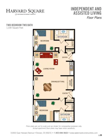 Floorplan of Harvard Square, Assisted Living, Memory Care, Denver, CO 5