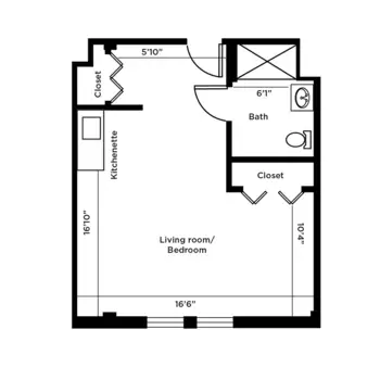 Floorplan of Morningside House of Ellicott City, Assisted Living, Ellicott City, MD 3