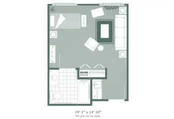 Floorplan of Morningside of Macon, Assisted Living, Macon, GA 3