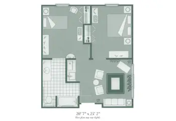 Floorplan of Morningside of Macon, Assisted Living, Macon, GA 4