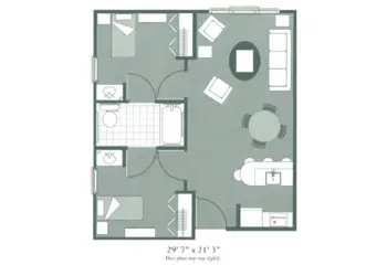 Floorplan of Morningside of Macon, Assisted Living, Macon, GA 5