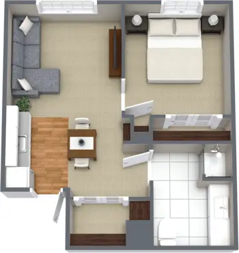 Floorplan of North Point Village, Assisted Living, Memory Care, Spokane, WA 4