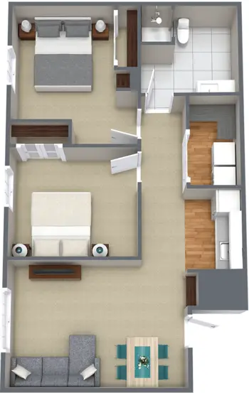 Floorplan of North Point Village, Assisted Living, Memory Care, Spokane, WA 7