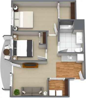 Floorplan of North Point Village, Assisted Living, Memory Care, Spokane, WA 11