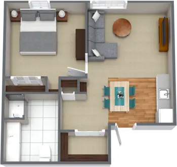 Floorplan of North Point Village, Assisted Living, Memory Care, Spokane, WA 12