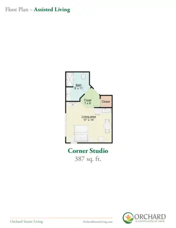 Floorplan of Orchard at Brookhaven, Assisted Living, Brookhaven, GA 4