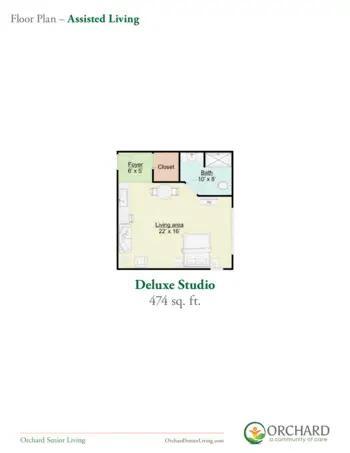 Floorplan of Orchard at Brookhaven, Assisted Living, Brookhaven, GA 11