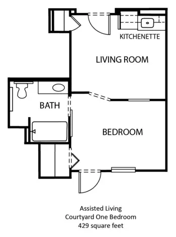 Floorplan of Pecan Point, Assisted Living, Memory Care, Sherman, TX 1