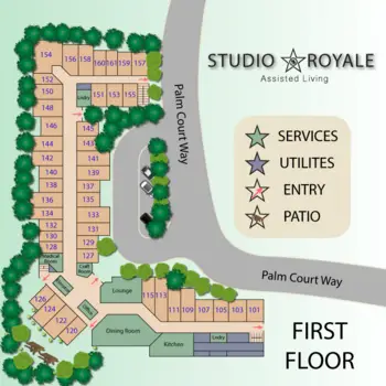 Floorplan of Studio Royale Assisted Living, Assisted Living, Culver City, CA 1