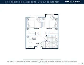 Floorplan of The Ackerly at Timberland, Assisted Living, Memory Care, Portland, OR 1