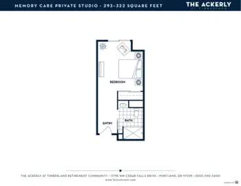 Floorplan of The Ackerly at Timberland, Assisted Living, Memory Care, Portland, OR 3