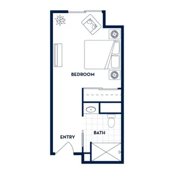 Floorplan of The Ackerly at Timberland, Assisted Living, Memory Care, Portland, OR 4