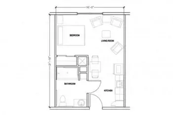 Floorplan of The Garden Plaza of Florissant, Assisted Living, Florissant, MO 2