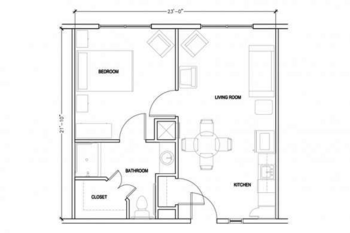 Floorplan of The Garden Plaza of Florissant, Assisted Living, Florissant, MO 4