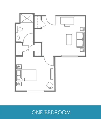 Floorplan of The Parker, Assisted Living, Memory Care, Greenville, SC 2