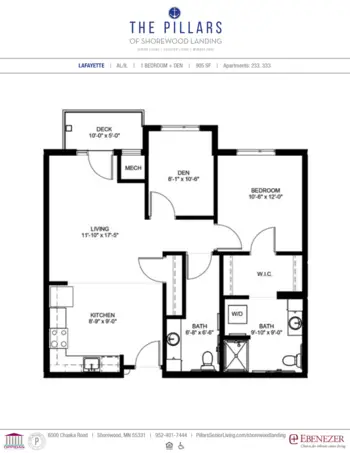 Floorplan of The Pillars of Shorewood Landing, Assisted Living, Memory Care, Excelsior, MN 18