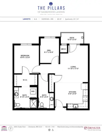 Floorplan of The Pillars of Shorewood Landing, Assisted Living, Memory Care, Excelsior, MN 19