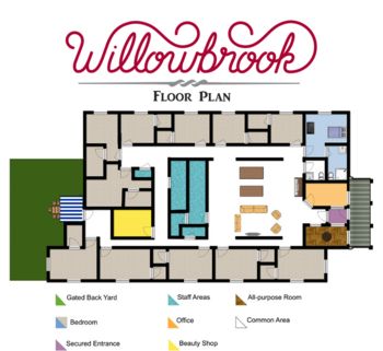 Floorplan of Willowbrook, Assisted Living, Vandalia, IL 1