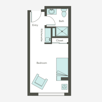 Floorplan of Aegis Living of Bellevue, Assisted Living, Bellevue, WA 2