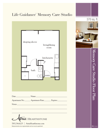 Floorplan of Atria Hearthstone, Assisted Living, Topeka, KS 10