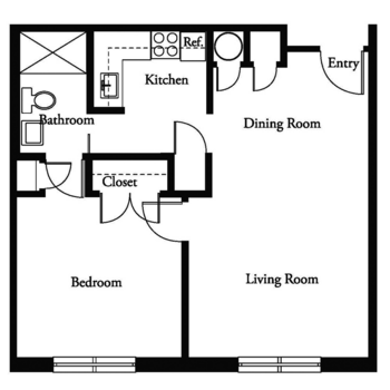 Floorplan of Atrium Village, Assisted Living, Owings Mills, MD 1