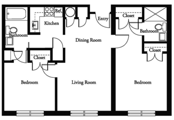Floorplan of Atrium Village, Assisted Living, Owings Mills, MD 5