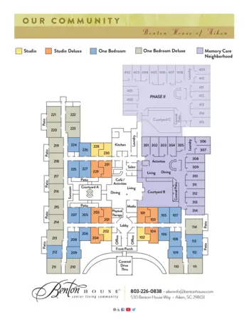 Floorplan of Benton House of Aiken, Assisted Living, Memory Care, Aiken, SC 2