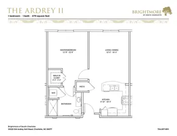 Floorplan of Brightmore of South Charlotte, Assisted Living, Charlotte, NC 2