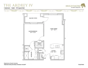 Floorplan of Brightmore of South Charlotte, Assisted Living, Charlotte, NC 4