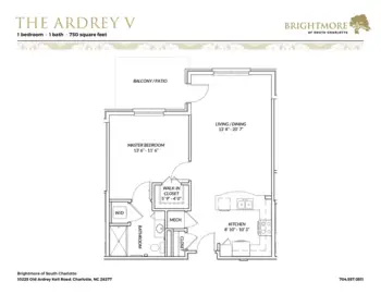 Floorplan of Brightmore of South Charlotte, Assisted Living, Charlotte, NC 5